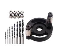Centro Spinner Drill Guide - Accurato Carpenteria Strumenti Hole Drilling Kit,guida di foratura con boccole 6/8/10mm Kit di utensili manuali per la produzione di mobili Fabbrica