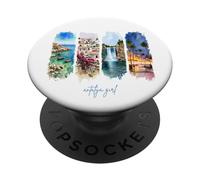 Centro Storico, Cascate & Porto - Turchia Vacanze Antalya PopSockets PopGrip Adesivo