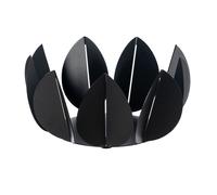 centro tavola moderno ficus Nero in Ferro 28,6x13Hcm