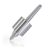 Centro vivo a triplo cuscinetto per tornio conico Morse Cuscinetto a sfere in acciaio ad alto tenore di carbonio Precisioni 0,000 "Max RPM 3000 MT1 MT2 MT3 MT4 CNC Tornitura argento (MT1)