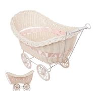 Centrota mobile per la carrozza, cestino per la spesa in tessuto - Cesto da sposa rustico fatto a mano | Organizzatore di stoccaggio estetico leggero per la casa decorazione per matrimoni da picnic fl