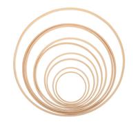 Centrotavola a cerchio da 9 pezzi: cerchio di bambù per artigianato - cornice