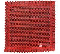 centrotavola Art. sovrano Striscia Runner Set centrini sopra Mobile tovaglietta in Pizzo Macrame Chenille Ricamato (Centrotavola Quadrato, Rosso)