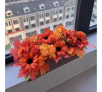 Centrotavola artificiali con fiori autunnali per il raccolto, per interni ed