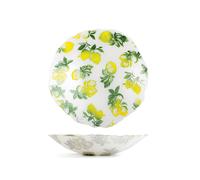 Centrotavola Citrus In Vetro Decorato Cm 29. Idonea Al Contatto Con Gli Il In