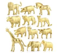 Centrotavola Con Animali Da Safari - Assortimento Di Mini Figurine In PP Modelli Compatti Di Cinque Cm Vibranti Accenti Naturali Sul Tavolo Arrangiamenti Scenici Della Fauna Selvatica | Per Lu