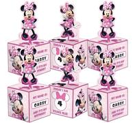 Centrotavola da tavolo Minnie Mouse - 20,3 cm | Rosa | Confezione da 6