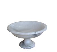 Centrotavola Decorativo in Alabastro Piatto Vassoio Marble Design Home Ø 25cm