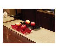 Centrotavola di forma rettangolare in metacrilato 45x15xh6 cm colore Nero nero