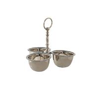 Centrotavola DKD Home Decor Argentato Acrilico Alluminio 24 x 24 x 18 cm