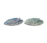 Centrotavola DKD Home Decor Azzurro Verde Resina Cristallo 45 x 36 x 9 cm 43