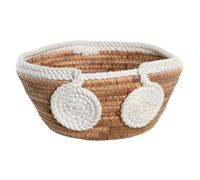 Centrotavola DKD Home Decor Bianco Naturale Corda Fibra naturale 29 x 29 x 14