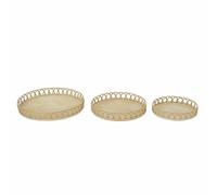 Centrotavola DKD Home Decor Marrone Bambù 8 cm 58 x 58 x 9 cm [3 Pezzi]
