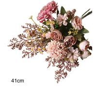 Centrotavola evento bouquet artificiale a mano composizione flessibile fiori rea