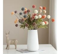 Centrotavola floreale Kiku Mums in seta e plastica per tavolo da pranzo, mantello, decorazione per ingresso