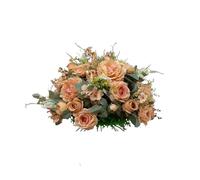Centrotavola for tavolo da pranzo con palla di fiori artificiali da 50 cm, decorazione di nozze, piombo for strada, decorazione scenica, palla di fiori di seta per Decorazioni Matrimoni(Orange)