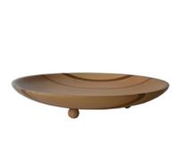 Centrotavola Fruttiera, SATURNO SFERA Diametro 45xh 7cm con legno di ontano , legno tornito a mano colore legno naturale legno