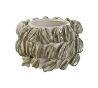 Centrotavola Home ESPRIT Bianco Verde Ceramica Gres 30 x 30 x 20 cm