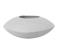 Centrotavola in metallo ferro bianco 38x29x45 cm