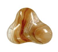 Centrotavola in Onice Naturale Giallo Decor Italian Design Arredamento L 24cm