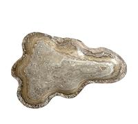 Centrotavola in Onice Naturale Grigio Decor Italian Design Arredamento L 35cm