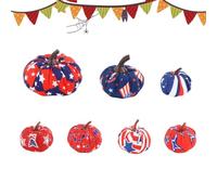 Centrotavola in tessuto realistico con zucche finte | Zucche decorative per il Ringraziamento, Halloween, feste, matrimoni, casa, camino, mensola