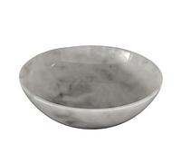 Centrotavola Marmo Bianco Carrara Piatto Bowl Vassoio Piatto Decorativo Ø 25cm