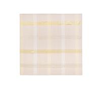 Centrotavola natalizio tartan beige e oro