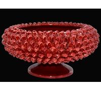Centrotavola pigna Ceramica Caltagirone Bowl Alzata Artigianale soprammobile e
