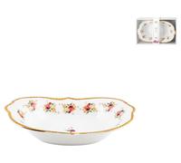 Centrotavola Porcellana Decoro Fiori 19x30xh7 Royal Norfolk