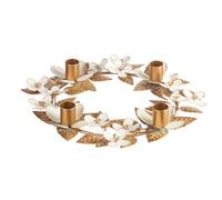 Centrotavola portacandela Ø 30 cm in metallo , BAGLIORI DI FESTA