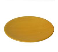 Centrotavola, portafrutta in Legno di Ontano diametro 40xh 3,5 cm colore Giallo giallo