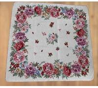 Centrotavola quadrato gobelin fantasia floreale durevole qualità made in italy