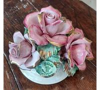Soprammobili di fiori Capodimonte Centrotavola porcellana Italiana artigianale
