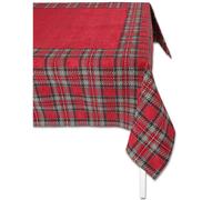 Centrotavola, runner, tovaglia copritavolo jacquard piazzato in ciniglia TARTAN