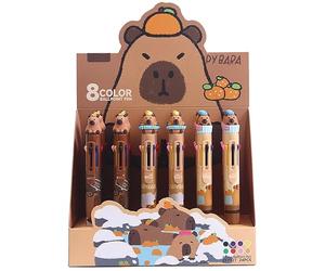 Centrum penna a sfera Capybara 8 colori 24 pz penna giocattolo