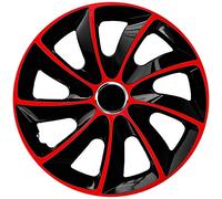 Copricerchi coprimozzi NRM EXTRA STIG ROSSO NERO 4 pezzi 15''