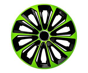 Centurion Set di 4 copricerchi Extra Strong verde/nero 14 pollici