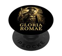 Centurione Romano Elmo armatura Arte illustrata Antica Roma PopSockets PopGrip Adesivo
