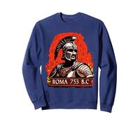 Centurione Romano Grafica Soldati e centurioni Antica Roma Felpa, Unisex per Adulti, Navy, M