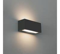 Century APPLIQUE BIDIREZIONALE RETTANGOLARE A LED REVERSO 1 Slot E27 Col. Nero