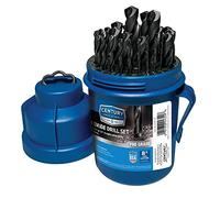 Century Drill & Tool 24329 Pro Grade Black Oxide Drill Pod Set U.S.A. 1/16" a 1/2" per 64Ths, 29 pezzi