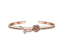 CENWA - Braccialetto ispirato agli originali The Vampire Diaries, regalo per tifosi di sempre e per sempre la famiglia sopra tutti e Metallo