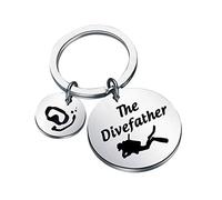 CENWA Divertente regalo per padre subacqueo subacqueo, regalo per papà con il divefather, regalo per apnea, Grigio, 3.0