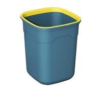Cenz-888 Bidone della spazzatura Cestino Gettacarte Con Coperchio Aperto E Anello A Pressione for Soggiorno(Blue,M)