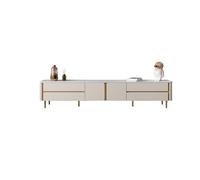 Cenz-888 Consolle TV Combinazione di mobili TV in ardesia, moderna e semplice vetrina bianca dal pavimento al soffitto for la casa