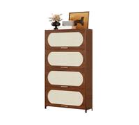 Cenz-888 Mobile Buffet Credenza angolare a 4 Ripiani con libreria, da Terra e vetrina for Soggiorno