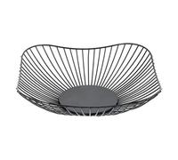 Cenz-888 Portafrutta Cesto portafrutta da banco, contenitore for frutta, rettangolare grande in metallo, porta snack cucina