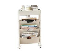 Cenz-888 Schedario Scaffale for documenti mobile, scaffale da pavimento multistrato, for archiviazione dati di libri e articoli cancelleria, organizer for postazione ufficio Supporto per stampante