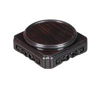 Cenz-888 Supporto per Piante Base Quadrata for Bonsai in Legno Nero, Supporto for Esposizione di vasi in Pietra strana for Pesci